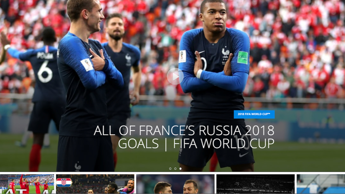 russia 2018 website homepage